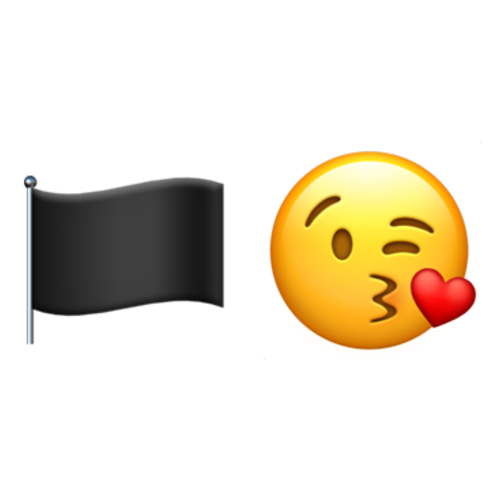 🏴😘 Emoji Domain iOS rendering